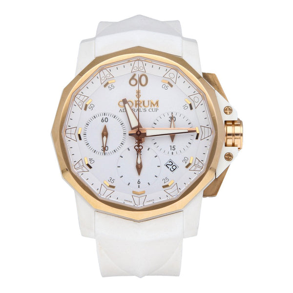 Reloj Corum Unisex modelo Admiral´s Cup Challenger 44 Chrono Rubber vistas en oro amarillo 18 kilates.