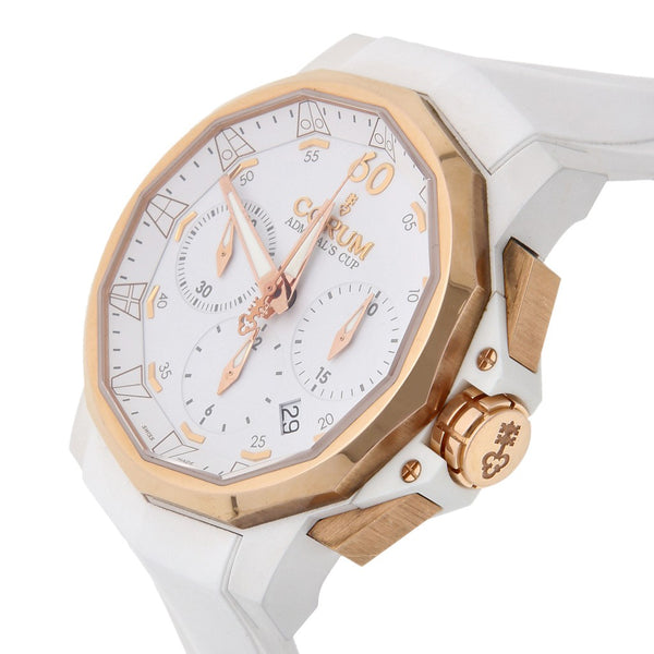 Reloj Corum Unisex modelo Admiral´s Cup Challenger 44 Chrono Rubber vistas en oro amarillo 18 kilates.