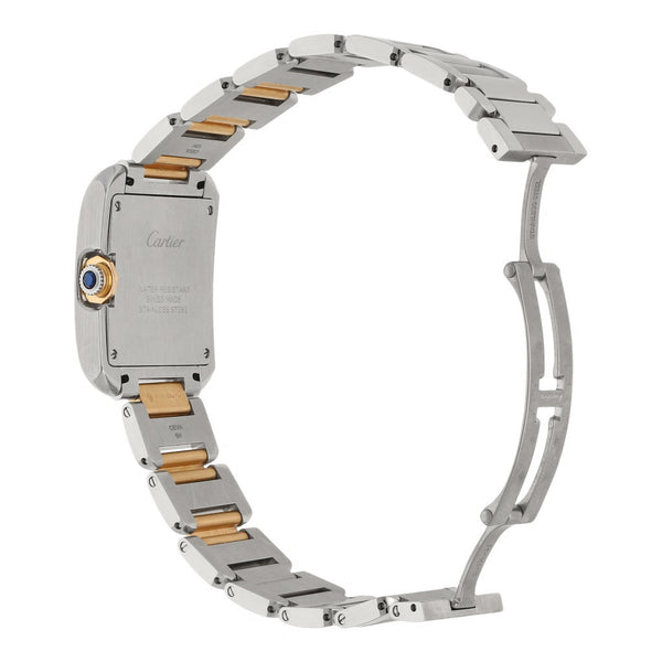 Reloj para dama modelo Tank Anglaise vistas en oro rosa 18 kilates.