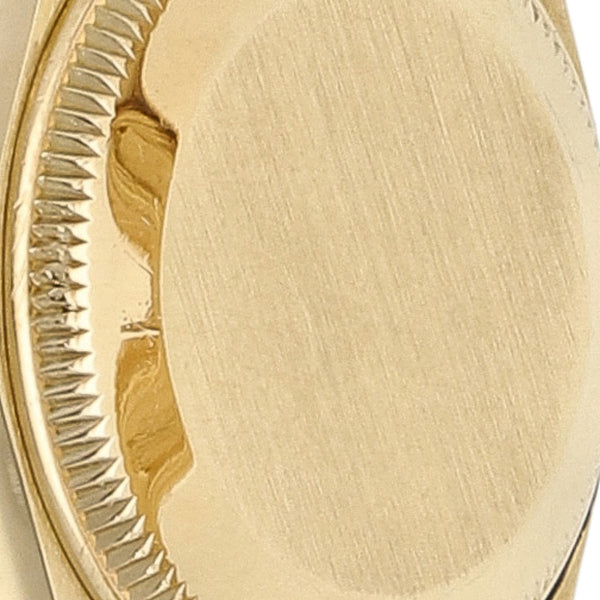 Reloj Rolex para dama modelo Oyster Perpetual DateJust en oro amarillo 18 kilates.