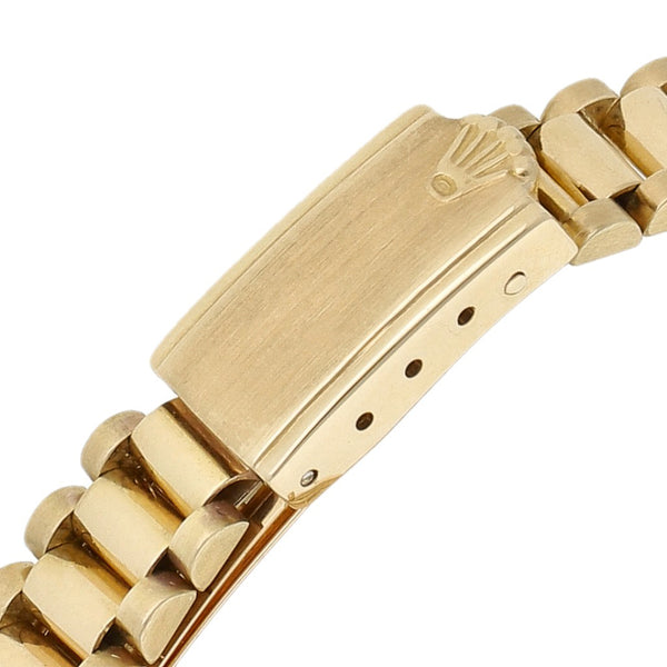 Reloj Rolex para dama modelo Oyster Perpetual DateJust en oro amarillo 18 kilates.