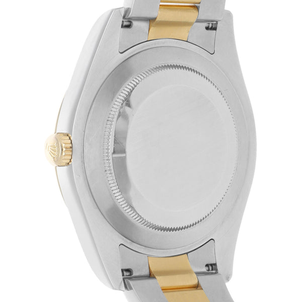 Reloj Rolex para caballero modelo Oyster Perpetual DateJust vistas en oro amarillo 18 kilates.