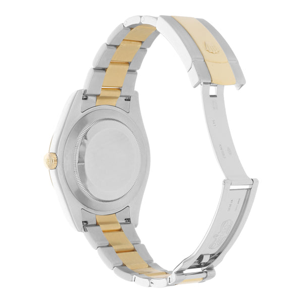 Reloj Rolex para caballero modelo Oyster Perpetual DateJust vistas en oro amarillo 18 kilates.