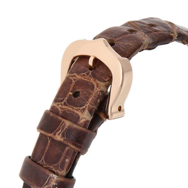 Reloj Cartier para dama modelo Baignoire caja y broche en oro rosa 18 kilates.