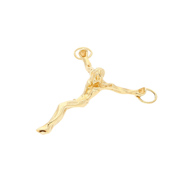 Cristo diseño especial en oro amarillo 14 kilates.