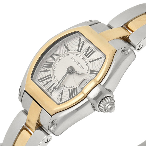 Reloj Cartier para dama modelo Roadster vistas oro amarillo 18 kilates.