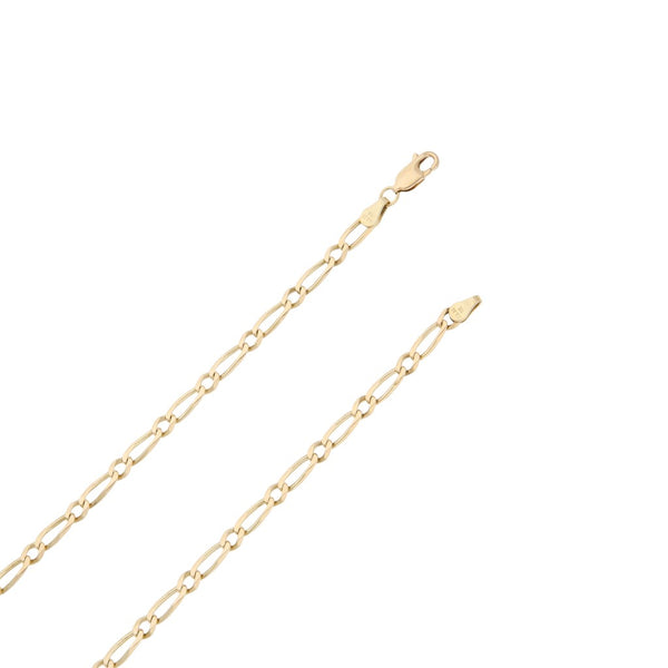 Collar eslabón combinado en oro amarillo 14 kilates.