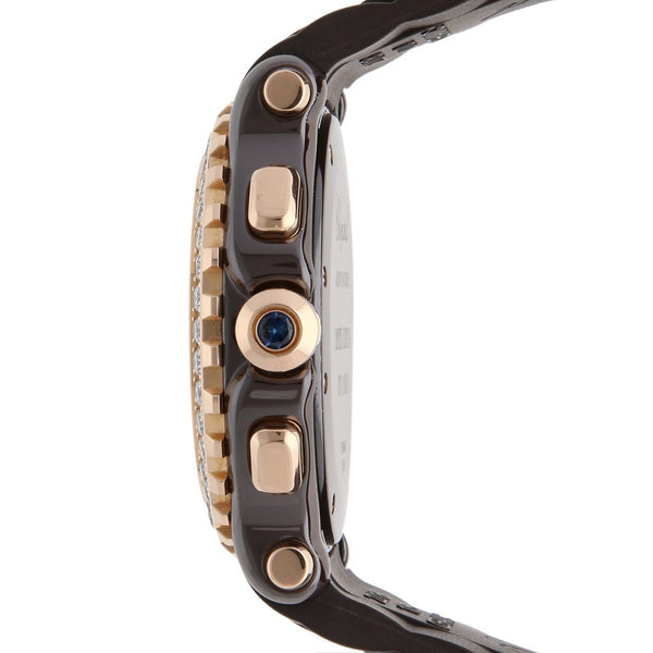 Reloj Chopard para dama modelo Happy Sport vistas en oro rosa 18 kilates.