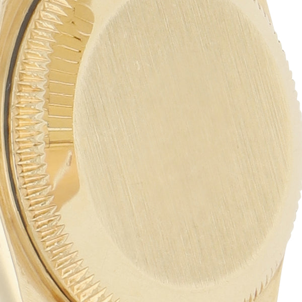 Reloj Rolex para dama modelo Oyster Perpetual DateJust en oro amarillo 18 kilates.