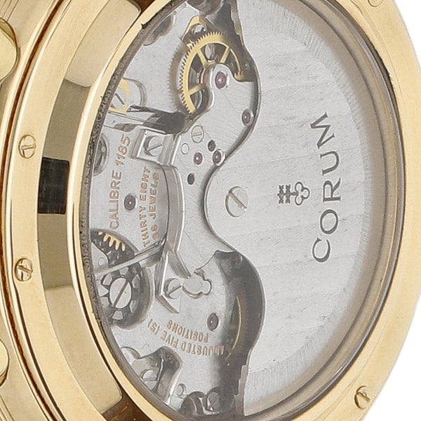 Reloj Corum para caballero modelo Romvlvs caja y broche en oro amarillo 18 kilates.
