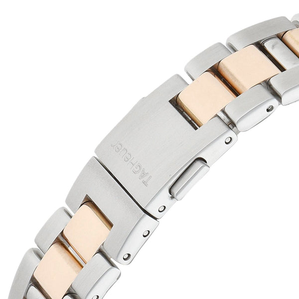 Reloj Tag Heuer para dama modelo Aquaracer vistas oro rosa 18 kilates.
