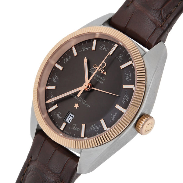 Reloj Omega para caballero modelo Constellation Globemaster vistas en oro rosa 18 kilates.