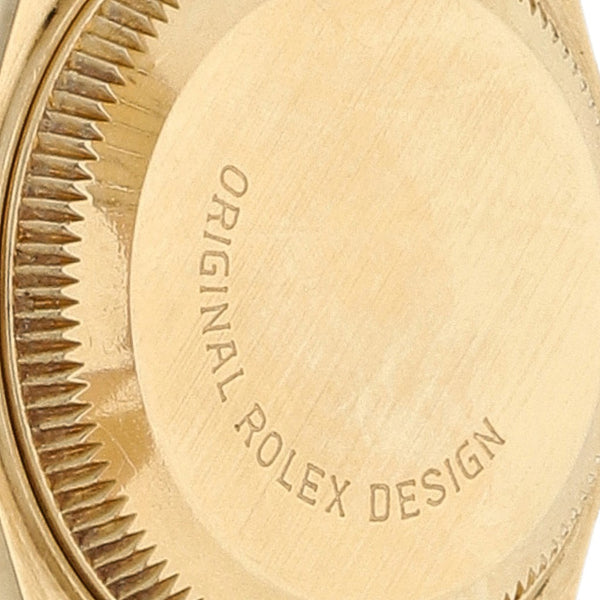 Reloj Rolex para dama modelo Oyster Perpetual DateJust en oro dos tonos 18 kilates.