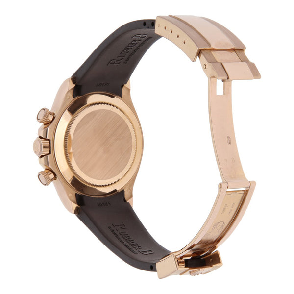 Reloj Rolex Unisex modelo Oyster Perpetual Cosmograph Daytona caja y broche en oro rosa 18 kilates.