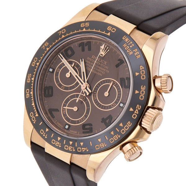 Reloj Rolex Unisex modelo Oyster Perpetual Cosmograph Daytona caja y broche en oro rosa 18 kilates.