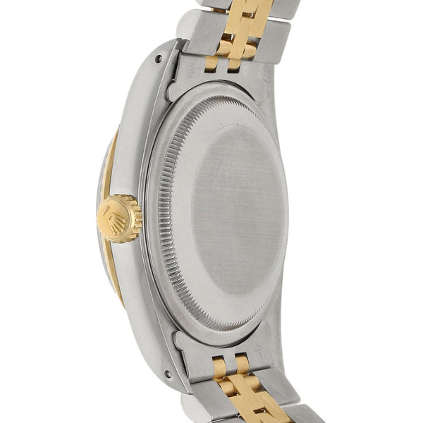 Reloj Rolex para caballero modelo Oyster Perpetual DateJust vistas en oro amarillo 18 kilates.