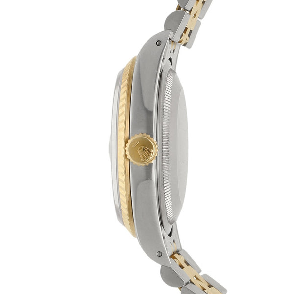Reloj Rolex para caballero modelo Oyster Perpetual DateJust vistas en oro amarillo 18 kilates.