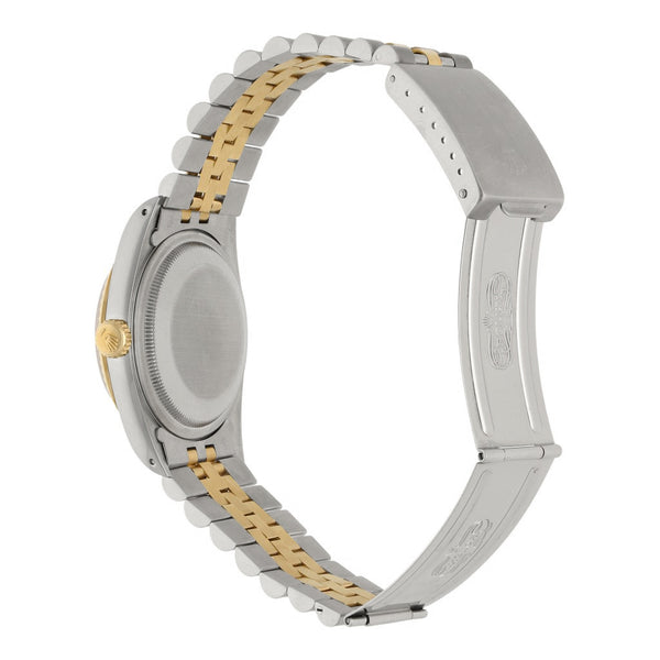 Reloj Rolex para caballero modelo Oyster Perpetual DateJust vistas en oro amarillo 18 kilates.