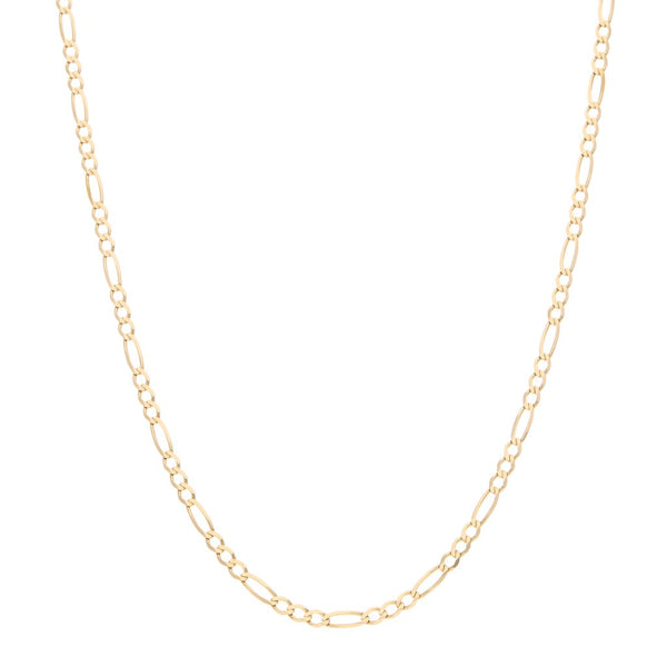 Collar de tres eslabones por uno en oro rosa 14 kilates.