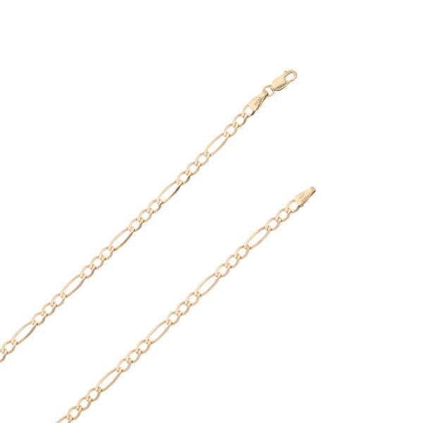 Collar de tres eslabones por uno en oro rosa 14 kilates.