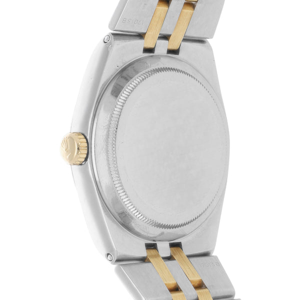 Reloj Rolex para caballero modelo Oyster Quartz DateJust vistas oro amarillo 18 kilates.