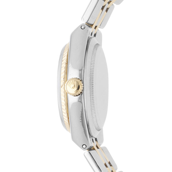 Reloj Rolex para caballero modelo Oyster Quartz DateJust vistas oro amarillo 18 kilates.