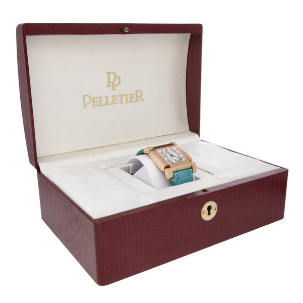 Reloj Pelletier para caballero edición limitada caja y broche en oro rosa 18 kilates.