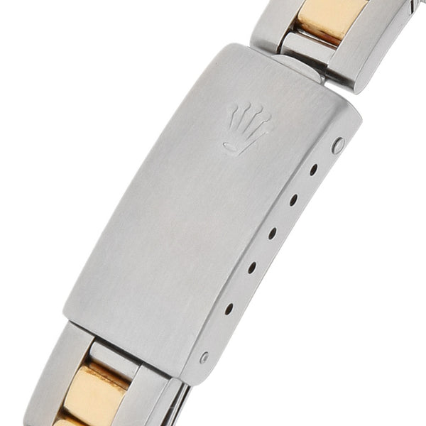 Reloj Rolex para dama modelo Oyster Perpetual DateJust vistas en oro amarillo 18 kilates.
