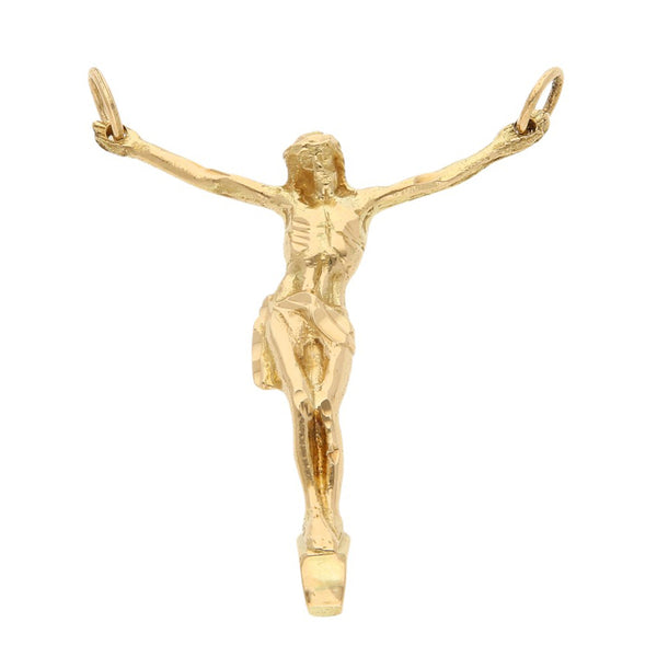 Cristo diseño especial en oro amarillo 14 kilates.