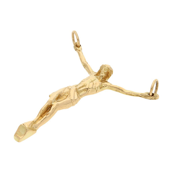 Cristo diseño especial en oro amarillo 14 kilates.