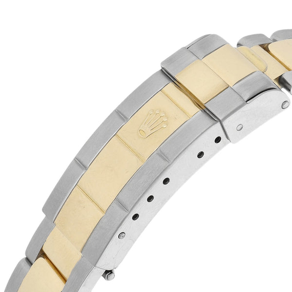 Reloj para caballero modelo Oyster Perpetual Date Submariner vistas en oro amarillo 18 kilates.