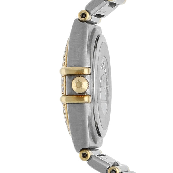 Reloj Omega para dama modelo Contellation vistas oro amarillo 18 kilates.