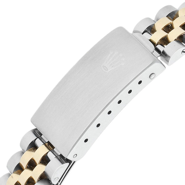 Reloj Rolex para dama modelo Oyster Perpetual DateJust vistas en oro amarillo 18 kilates.