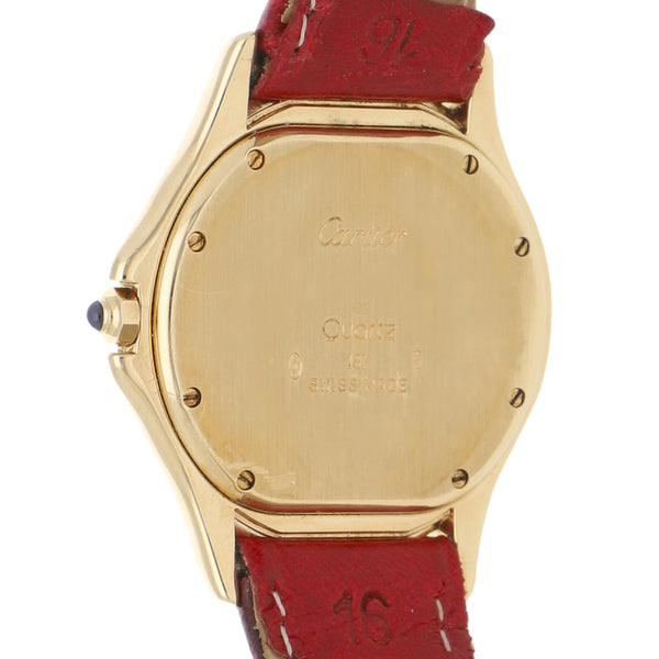 Reloj Cartier para dama modelo Panthere Cougar caja en oro amarillo 18 kilates.