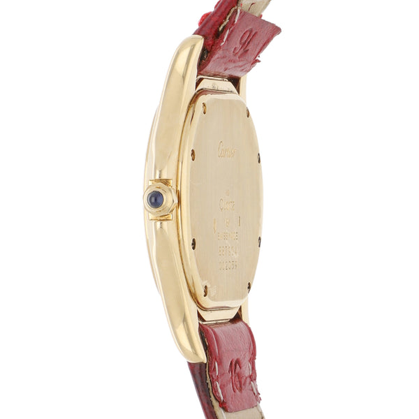 Reloj Cartier para dama modelo Panthere Cougar caja en oro amarillo 18 kilates.