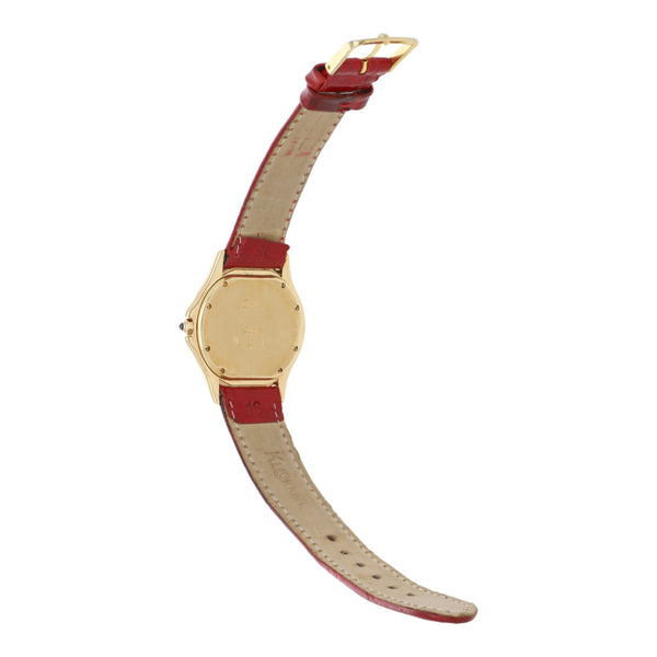 Reloj Cartier para dama modelo Panthere Cougar caja en oro amarillo 18 kilates.