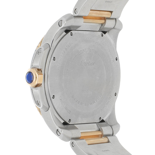 Reloj Cartier para caballero modelo Calibre de Cartier Diver vistas en oro rosa 18 kilates.