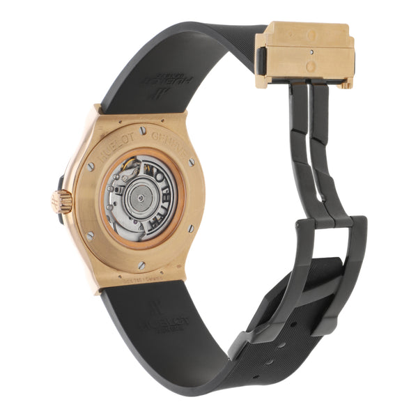 Reloj Hublot Para caballero modelo Classic Fusion King Gold caja y broche en oro rosa 18 kilates.