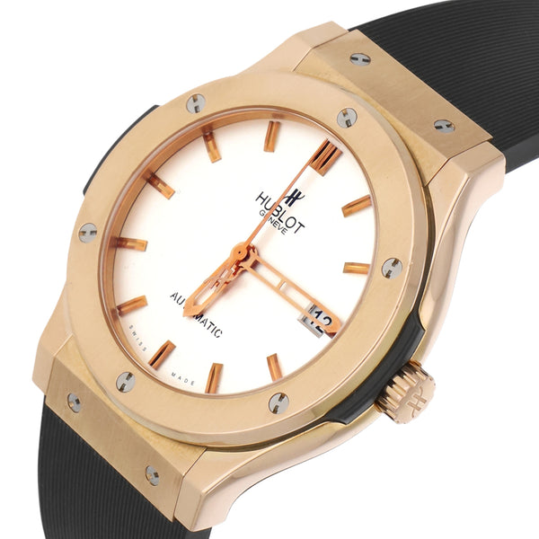 Reloj Hublot Para caballero modelo Classic Fusion King Gold caja y broche en oro rosa 18 kilates.