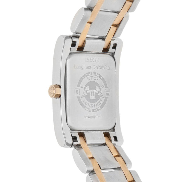 Reloj Longines para dama modelo DolceViita vistas oro rosa 18 kilates.