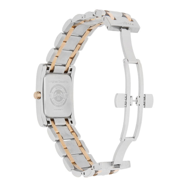 Reloj Longines para dama modelo DolceViita vistas oro rosa 18 kilates.