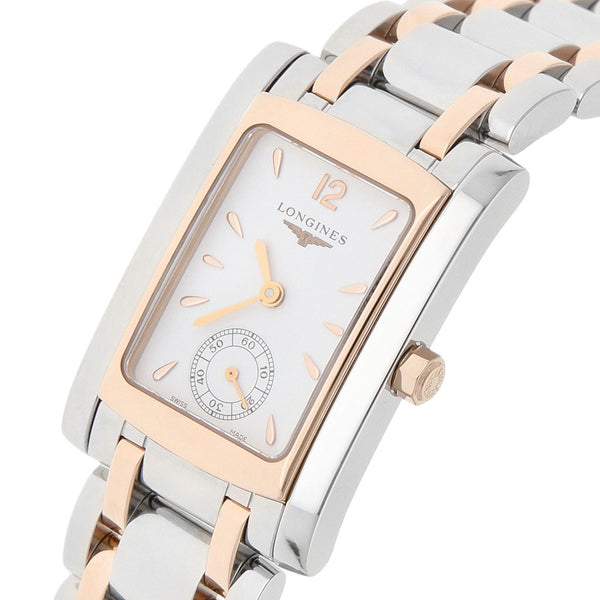 Reloj Longines para dama modelo DolceViita vistas oro rosa 18 kilates.