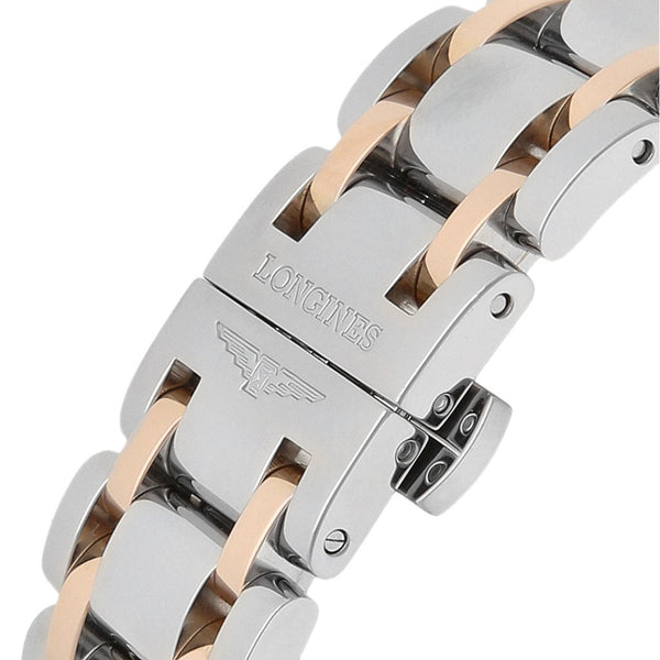 Reloj Longines para dama modelo DolceViita vistas oro rosa 18 kilates.