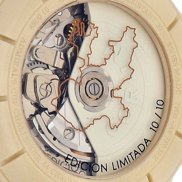 Reloj Corum para caballero modelo Admiral's Cup Challenger 44 Chrono Rubber edición Jalisco vistas en oro rosa 18 kilates.