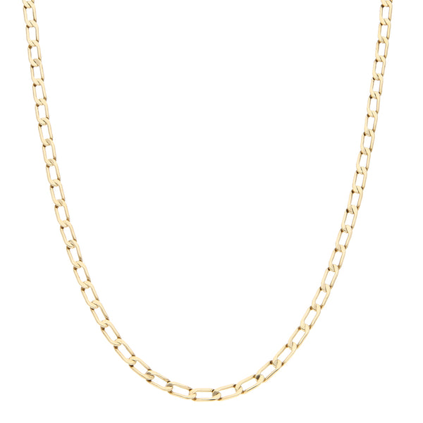 Collar eslabón encontrado en oro amarillo 14 kilates.