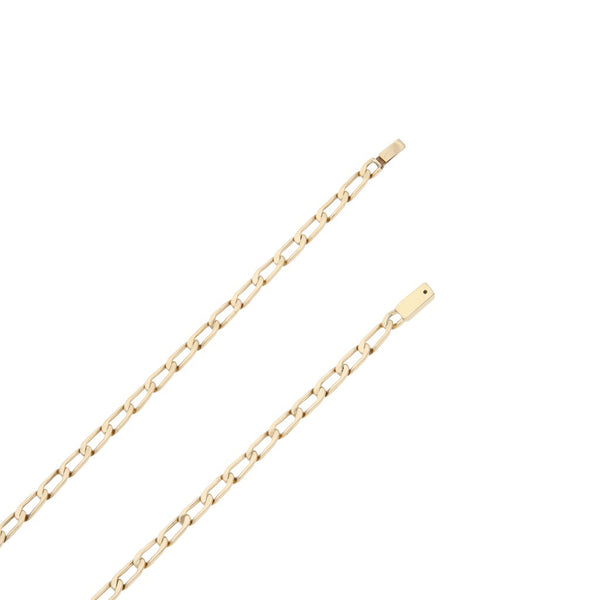 Collar eslabón encontrado en oro amarillo 14 kilates.