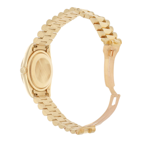 Reloj Rolex para caballero modelo Oyster Perpetual Day-Date en oro dos tonos 18 kilates.
