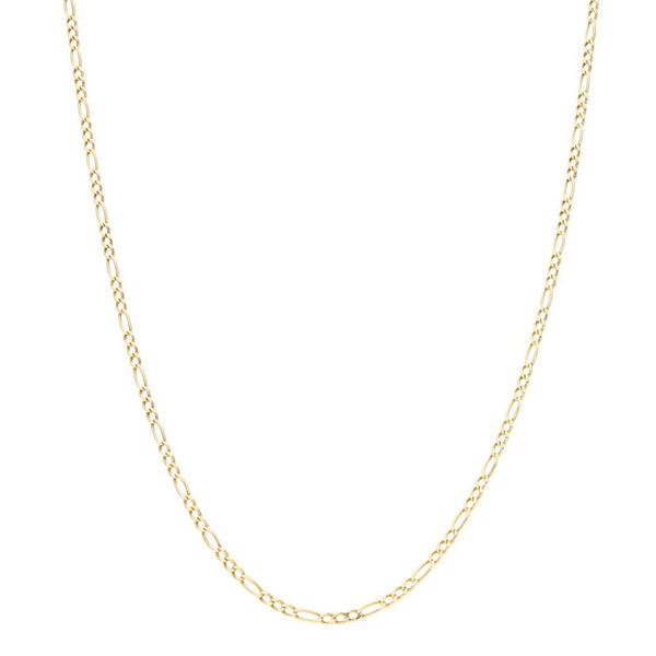 Collar de tres eslabones por uno en oro amarillo 14 kilates.