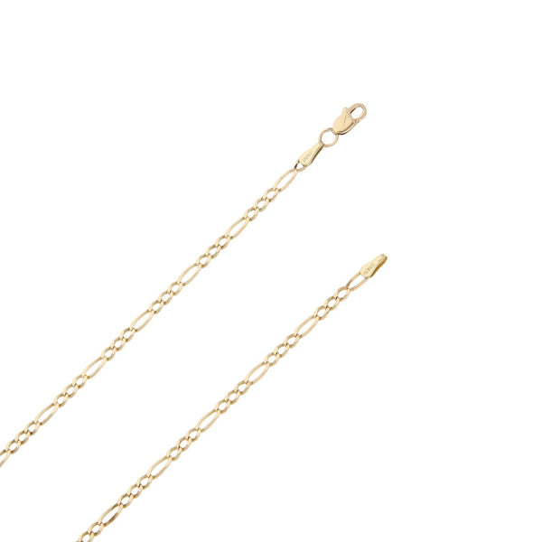 Collar de tres eslabones por uno en oro amarillo 14 kilates.