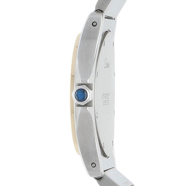 Reloj Cartier para dama modelo Santos Ronde vistas en oro amarillo 18 kilates.